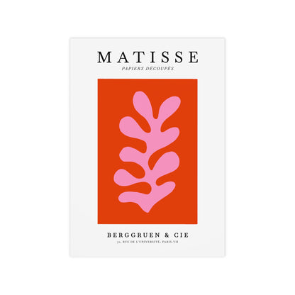 Affiche abstrait rose et rouge | Henri Matisse Poster