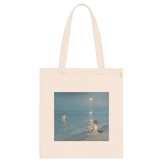 Boys Bathing at Skagen Canvas Tote Bag