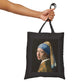 Girl with a Pearl Earring Canvas Tote Bag