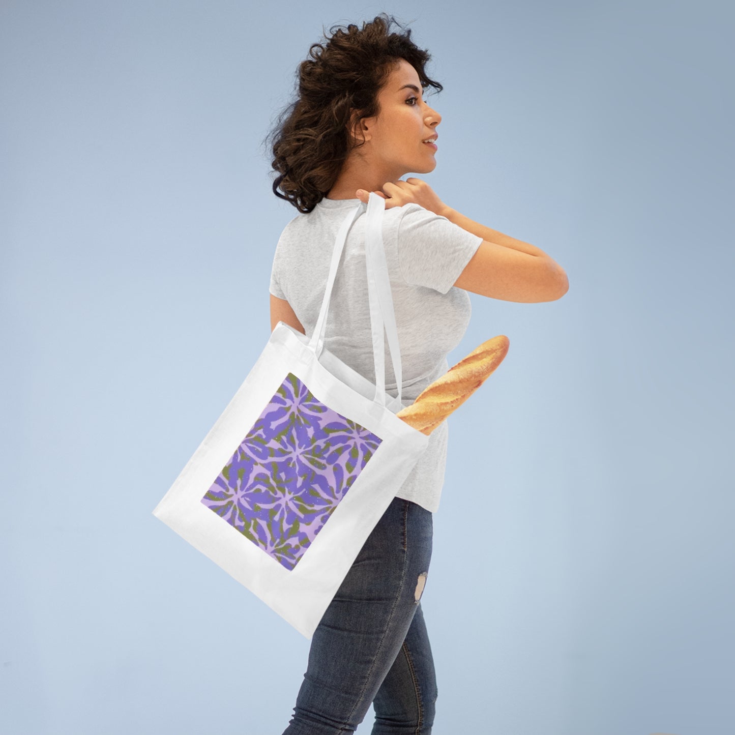 Matisse Purple Canvas Tote Bag