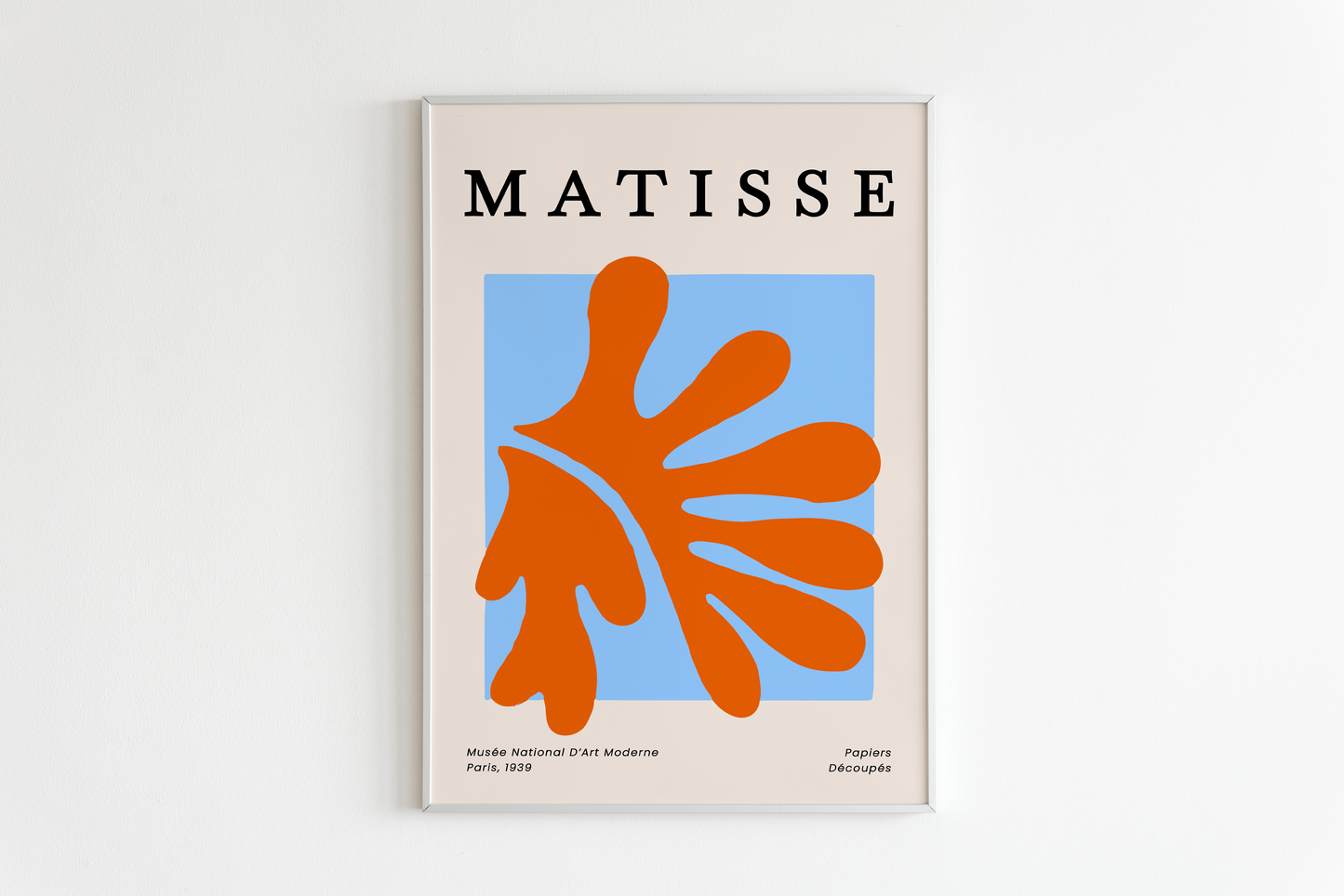 Abstract Orange & blue Poster | Henri Matisse