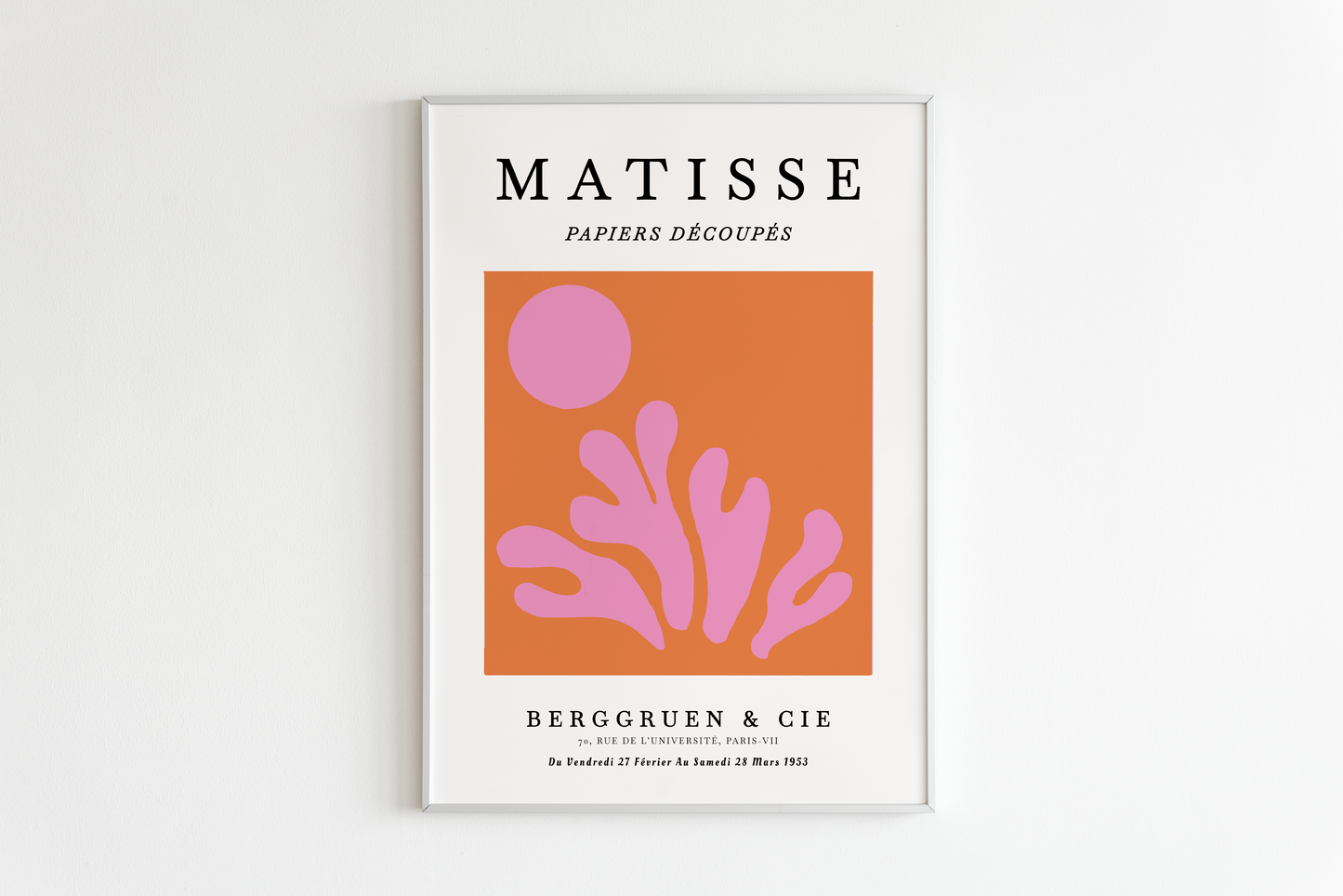 Abstract Pink & Orange Poster | Henri Matisse