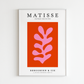 Affiche abstrait rose et rouge | Henri Matisse Poster